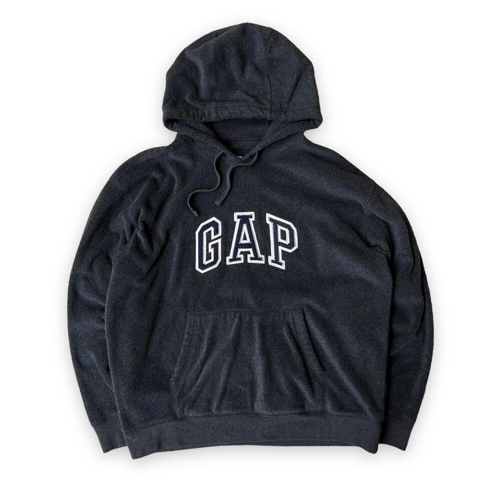 Y2k Cozy Fleece Embroidered Gap Hoodie Size XL